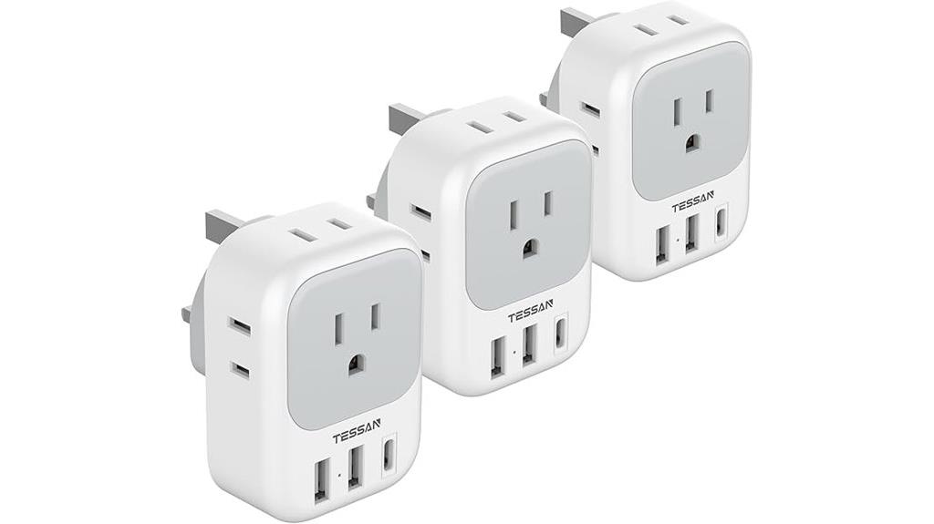 three us to uk adapters