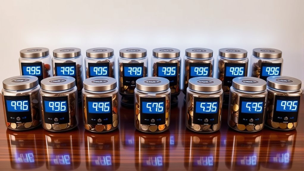 top digital coin counting jars