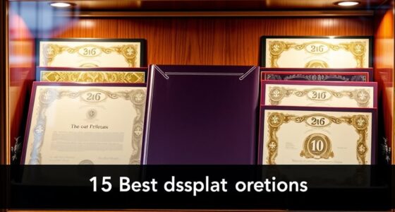 top stock certificate display folders