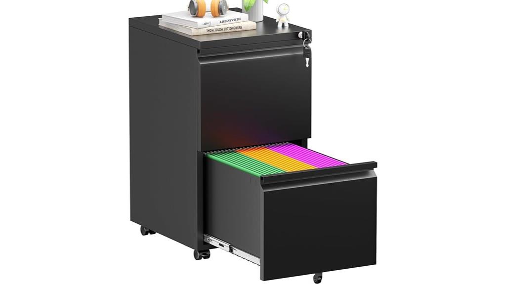 two drawer file cabinet