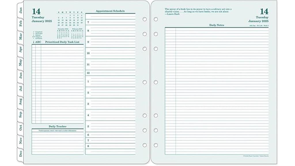 two page daily planner