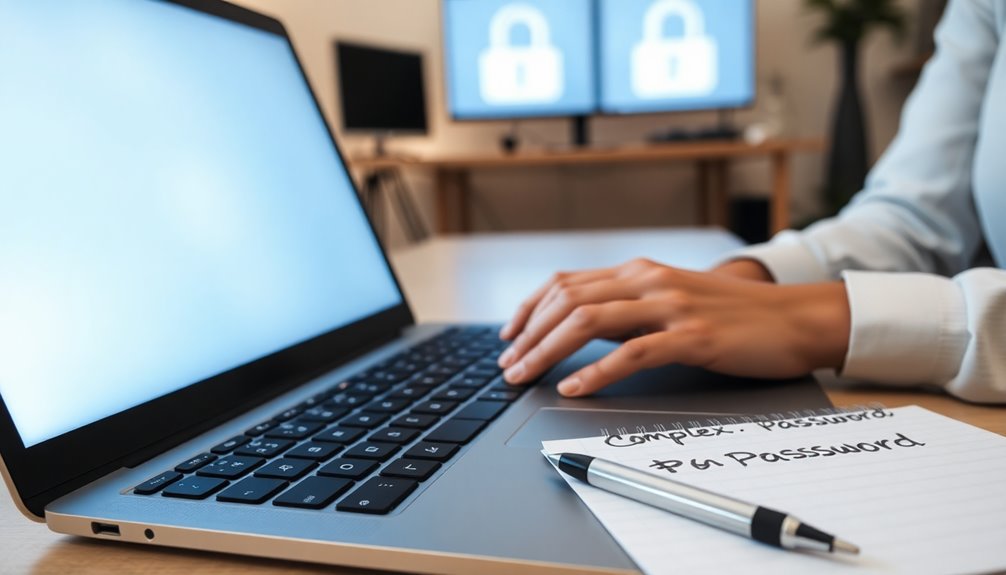 use strong unique passwords
