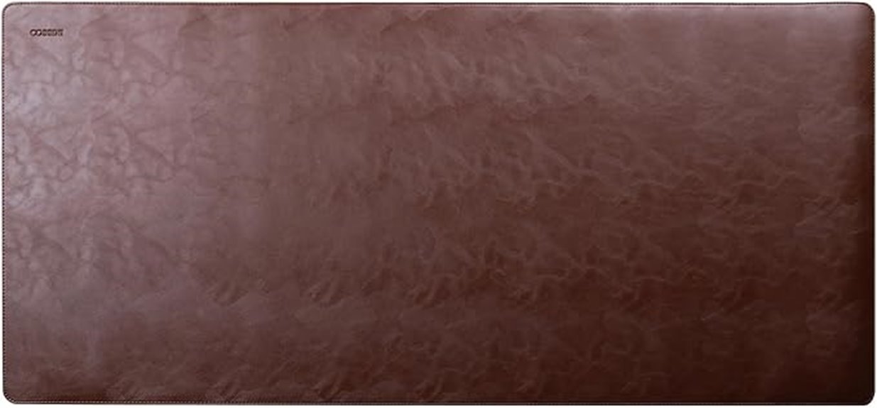 vegan leather large desk mat