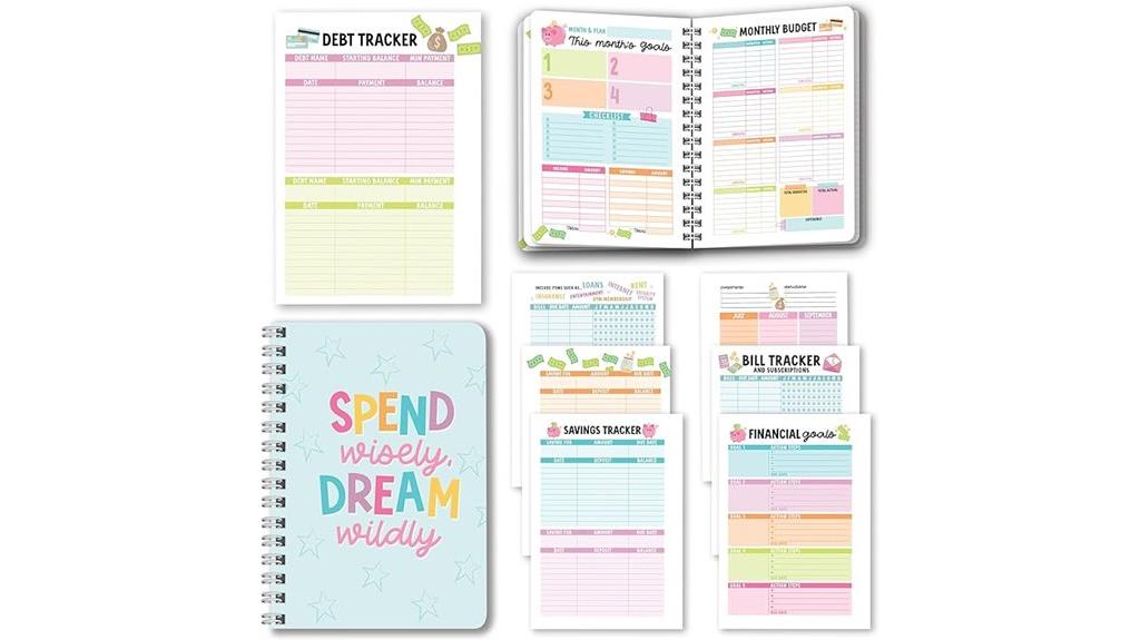 vibrant budget planning calendar