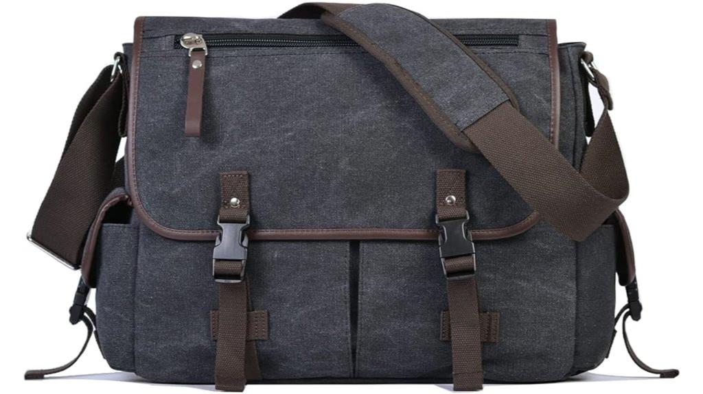 vintage canvas laptop bag