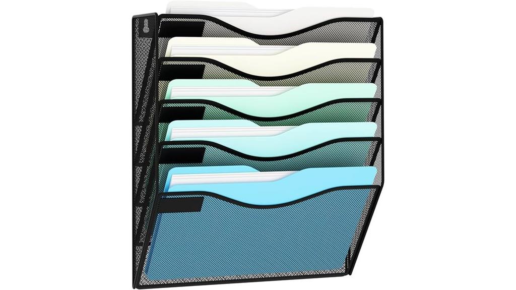 wall mounted file organizer