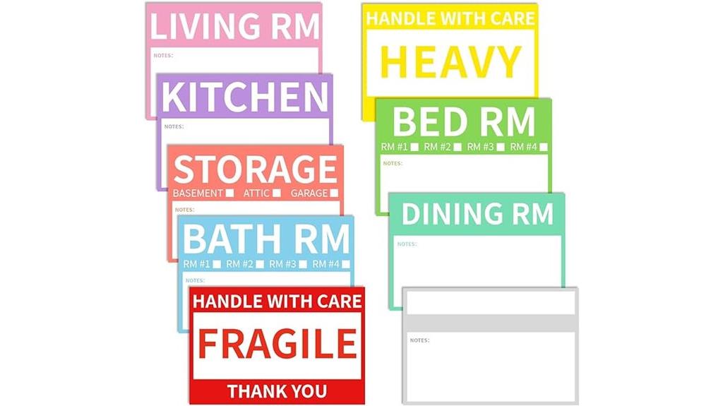 waterproof removable label set
