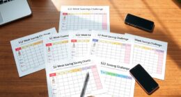 weekly savings goal charts