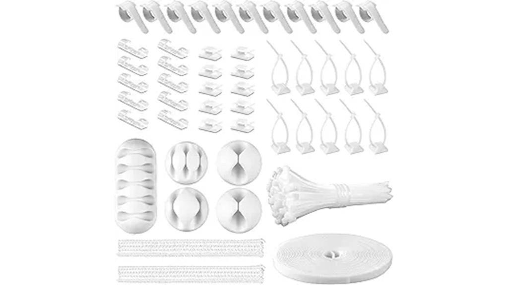 white cable organizing kit
