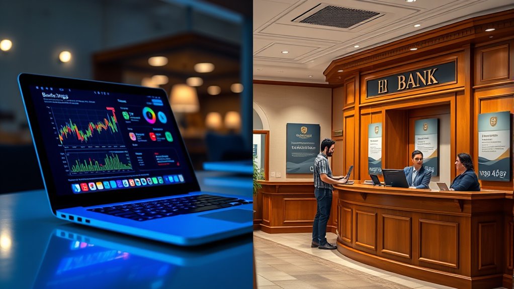 online vs traditional banking