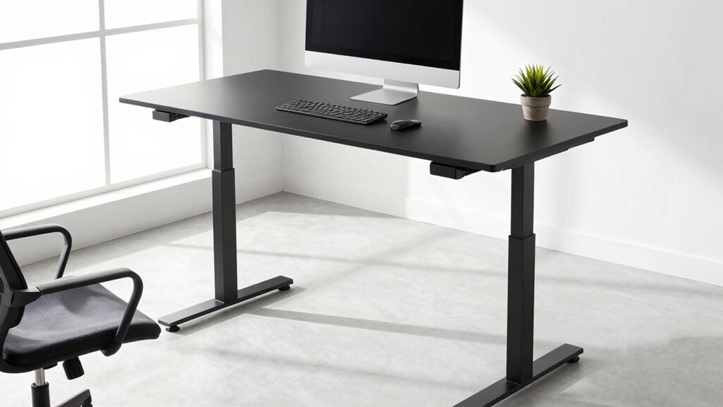 adjustable desk and ergonomic accessories