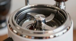 espresso machine grinder details