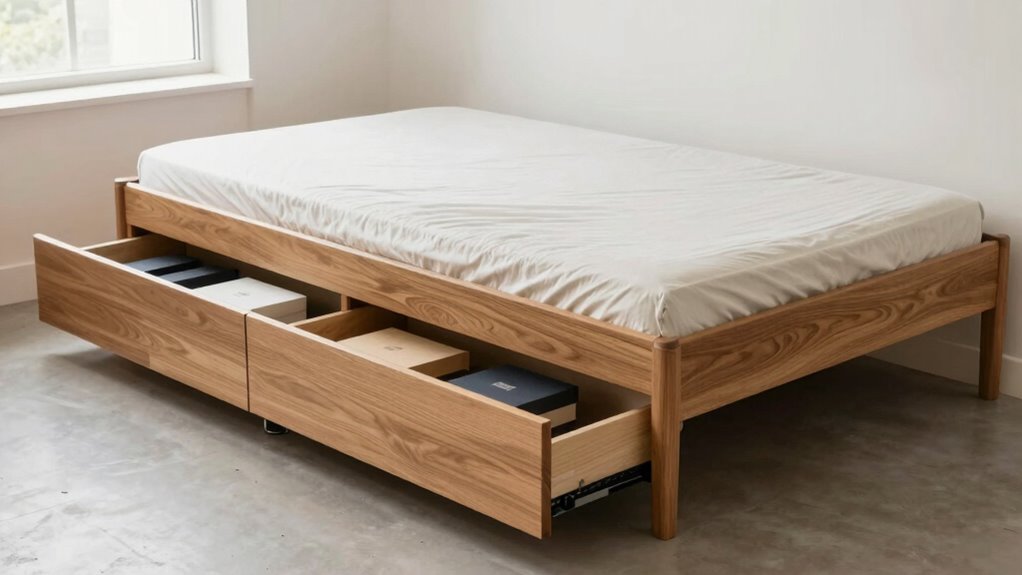 selective storage bed features