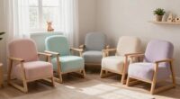 small space nursery gliders