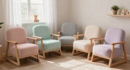 small space nursery gliders