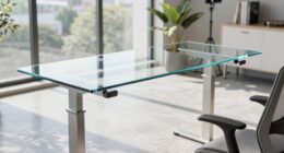 top glass desk options