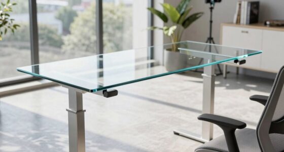 top glass desk options