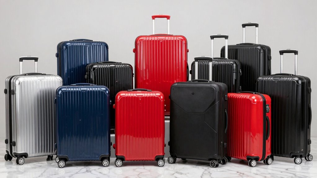 top spinner luggage sets